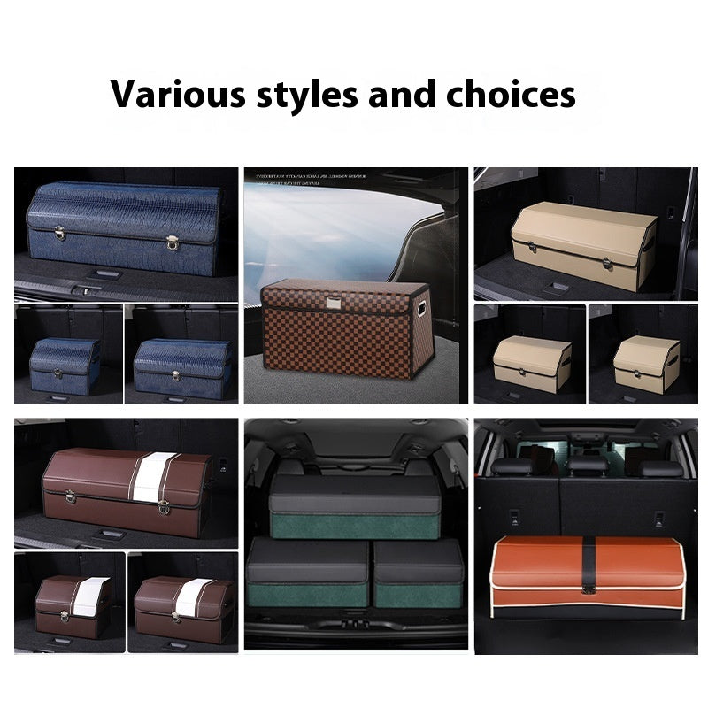 Car Storage Box Foldable Large Capacity Trunk