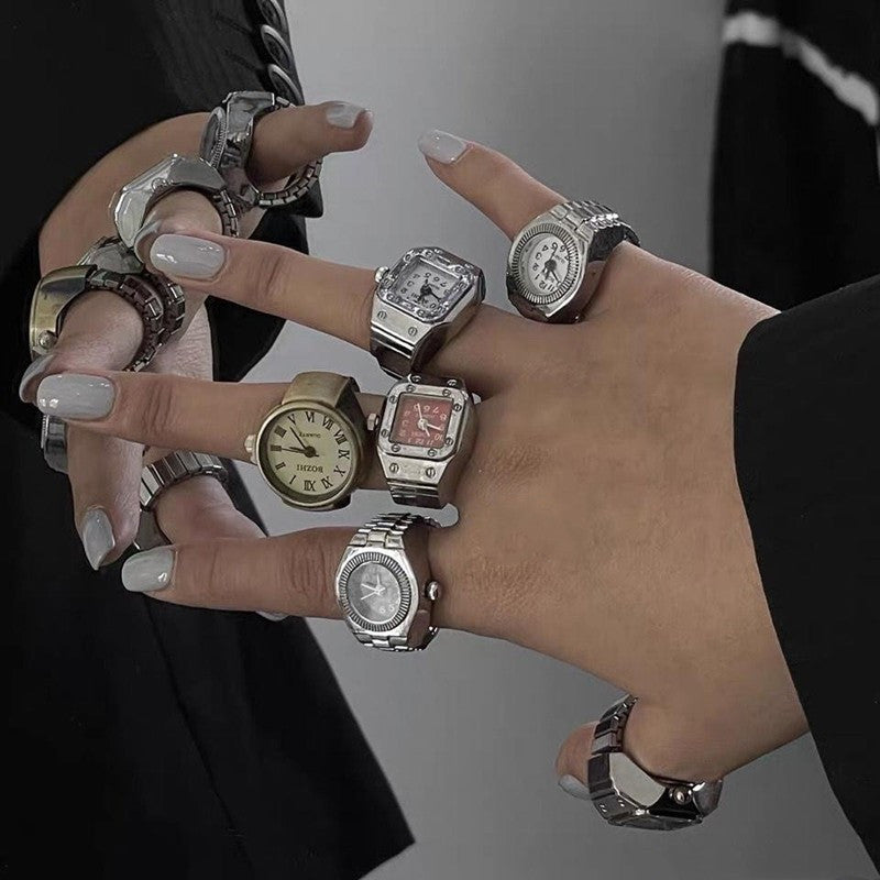 Vintage Couple Watches Couple Style Simple Rings