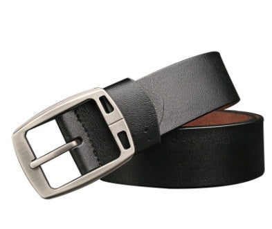 Fashionable Men's Leather Antique Denim Belt