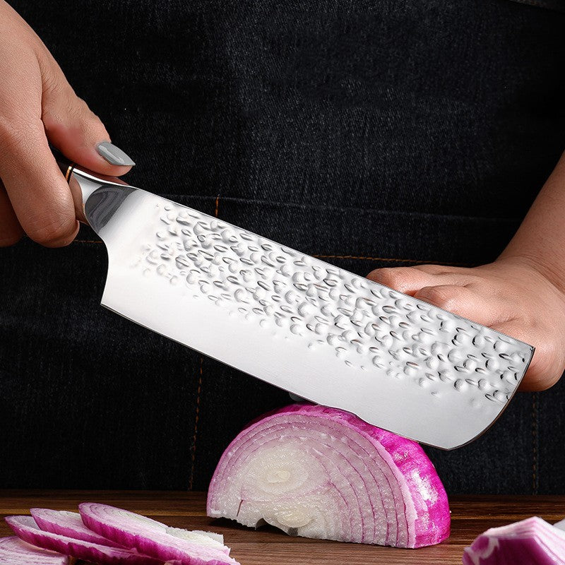 Hammer Pattern Forging Kitchen Knife Household 6-piece