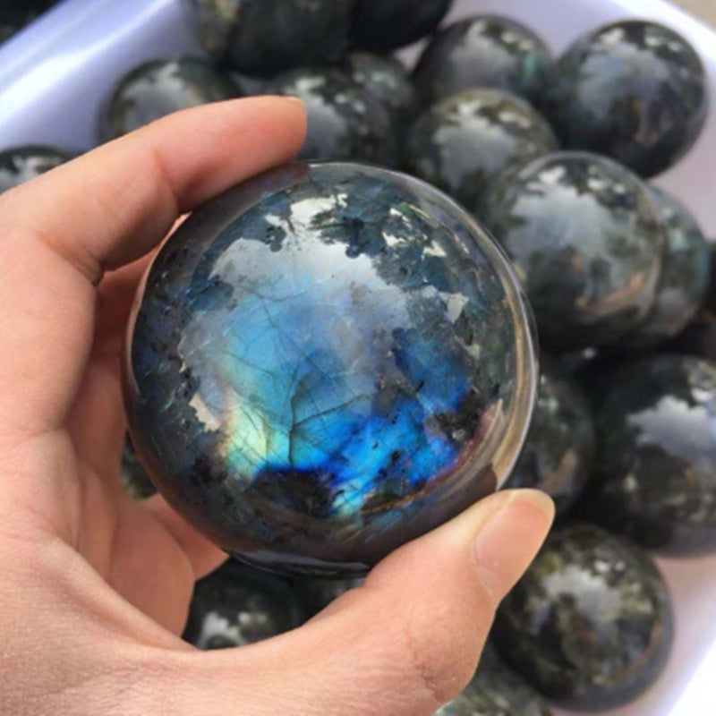Natural Gray Moonstone Rough Stone Ornaments