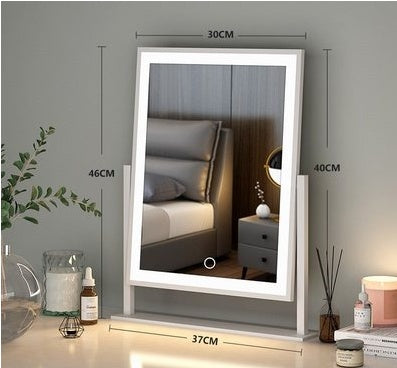 Mirror Household Small Dormitory Vertical Makeup Mirror With Lamp