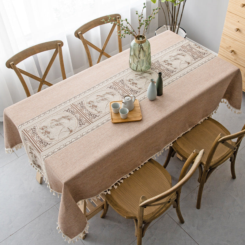 Cotton And Linen New Chinese Tea Table Cloth Cover Cloth Table Cloth Feeling Fabric
