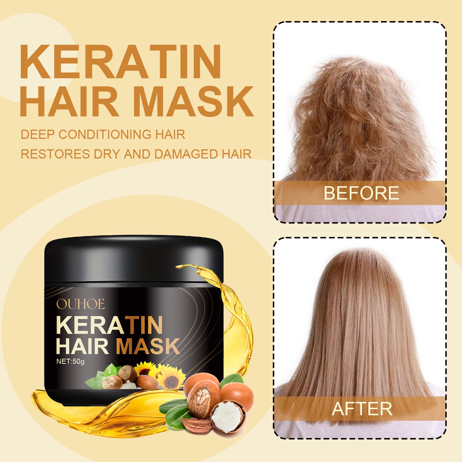 Masque capillaire réparateur profond et nourrissant