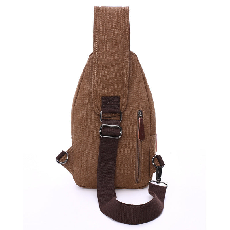 Professional manufacturers supply the new men's fashion bag wash water quality canvas bag Crossbody Bag chest