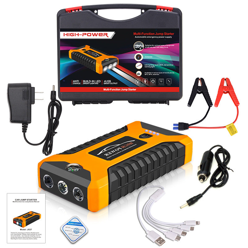 Vehicle Emergency Starting Power 12V Charging Strap SOS Lamp