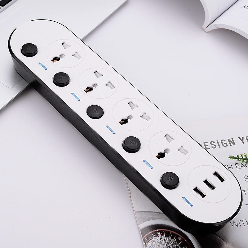 Multi-switch European Standard American Standard British Standard USB Power Strip Socket Household Plug Board Multi-port Fast Charging