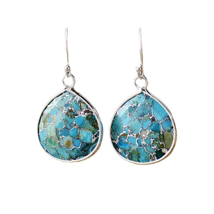 Advanced Texture Temperament Irregular Pendants Earrings