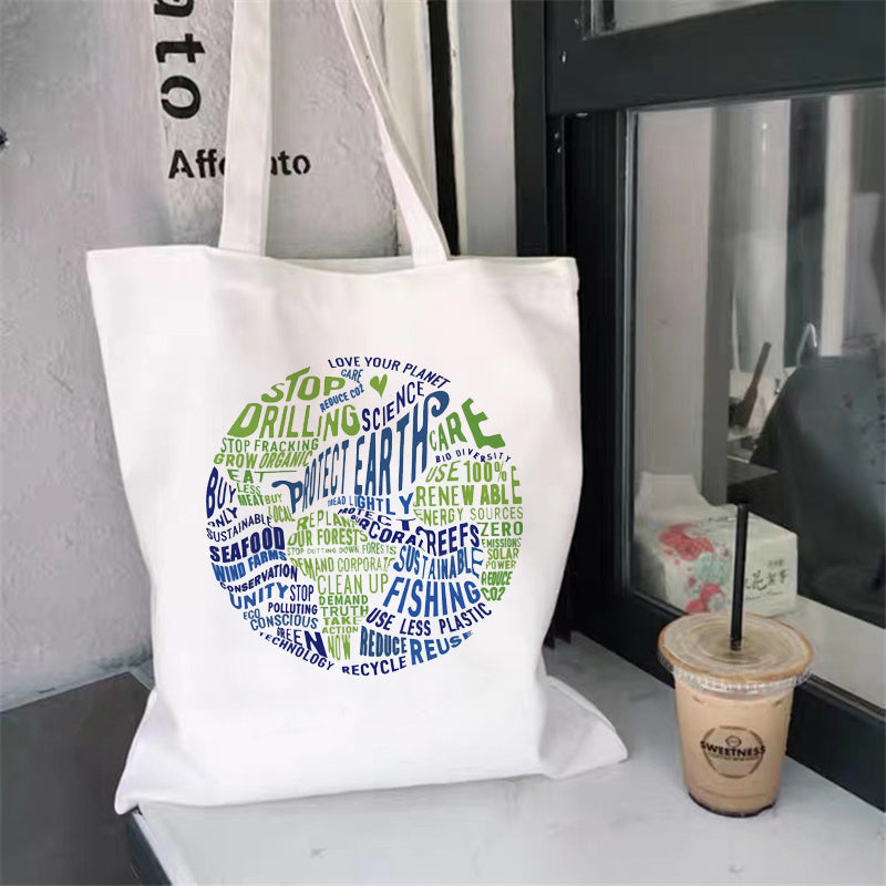Pattern Large-capacity Environment-friendly Shopping Bag Large-capacity