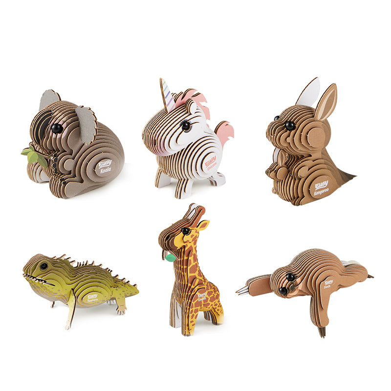 Children's 3d stereo giraffe puzzle hand-assembled toy