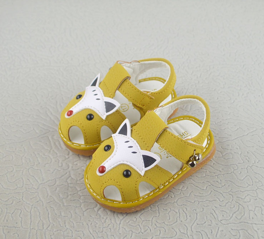 Cartoon tendon soft bottom baotou baby called shoes non-slip toddler sandals