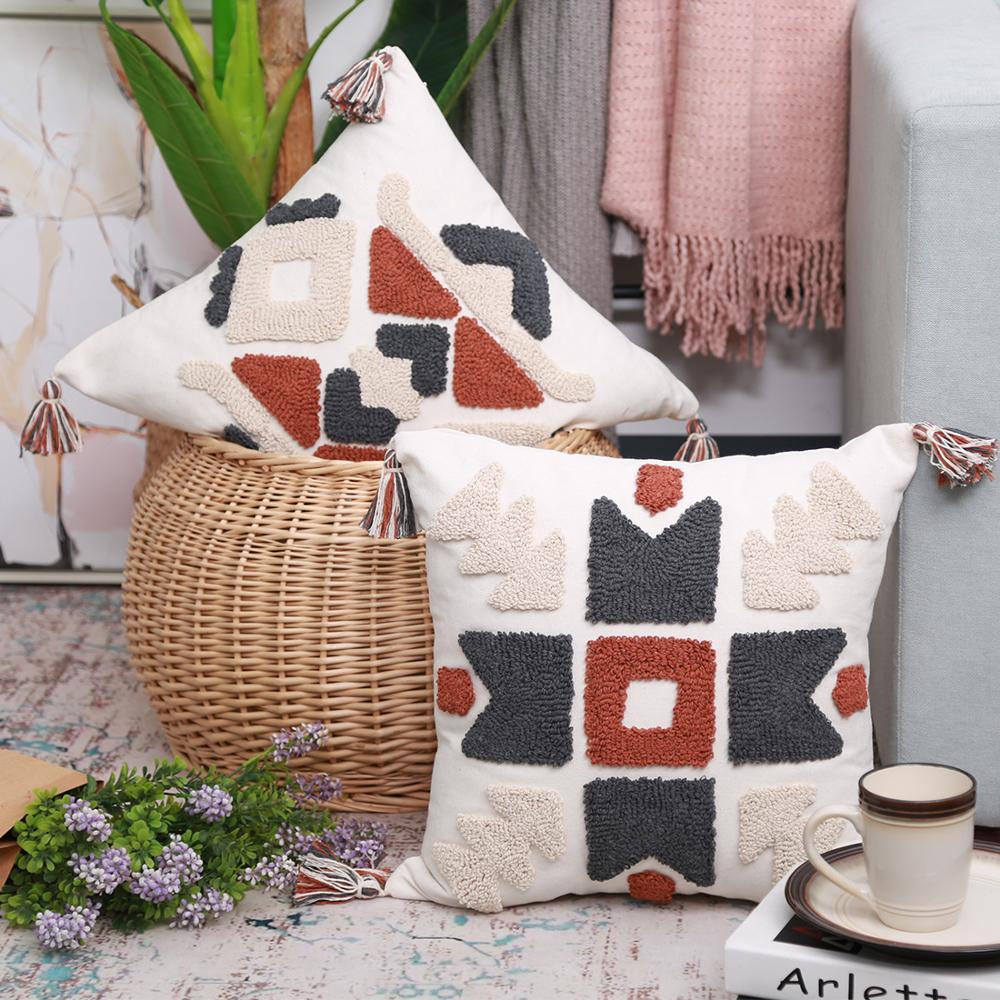 Geometric waist pillow sofa back cushion
