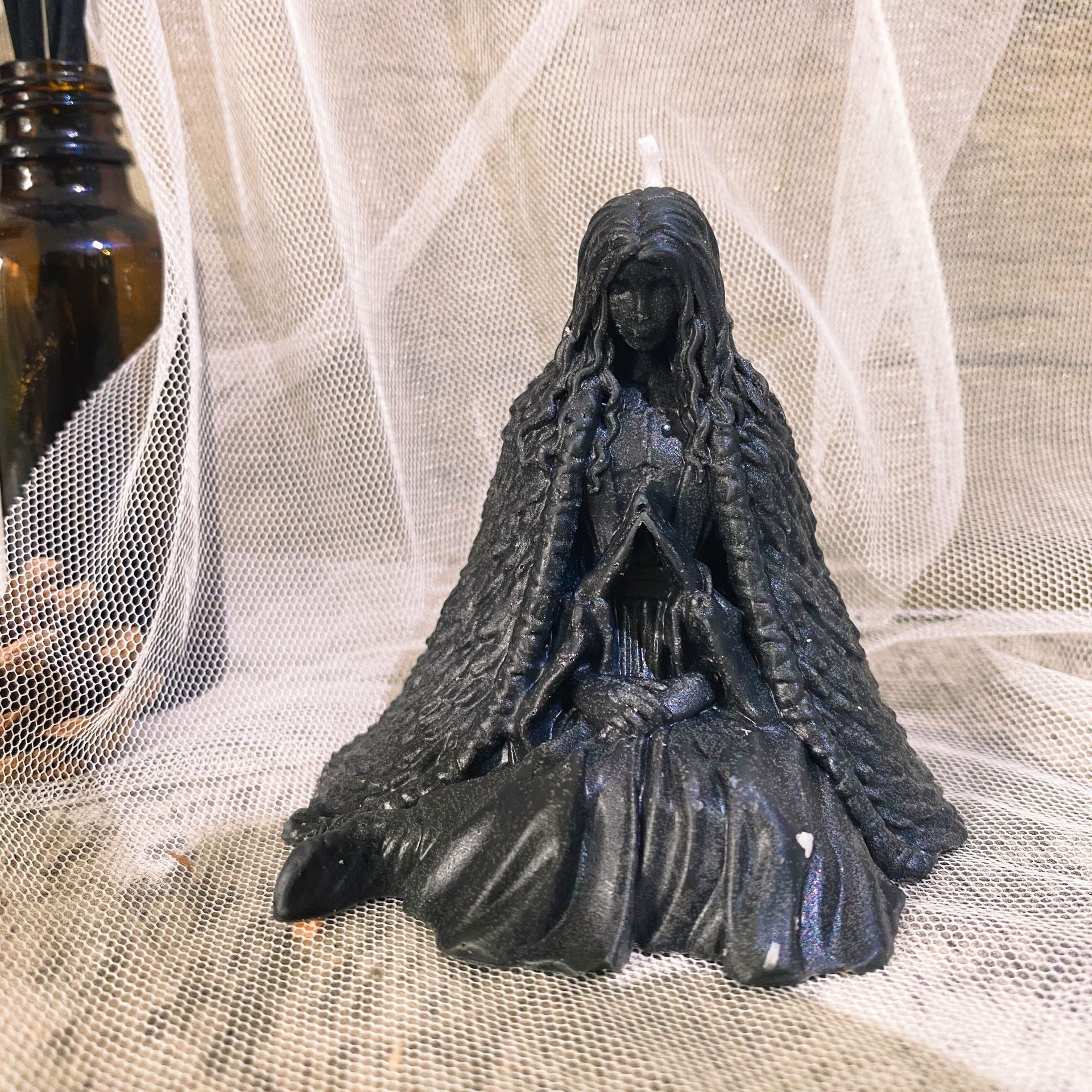 European Ghost Wizard Candle Holder