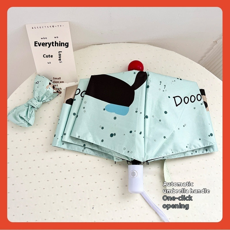 Sun Umbrella, Rain And Rain Dual-use Folding