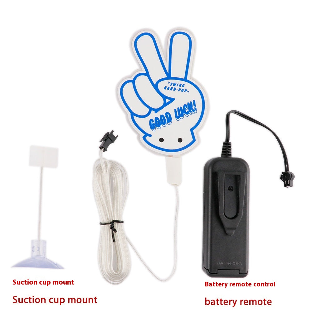 Car Dynamic Swing Interior Hanging Decorative Light Cartoon Battery Version Decorations
