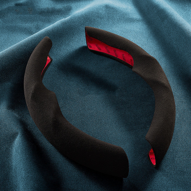 Suede Ultra-thin Sweat-absorbing Steering Wheel Cover