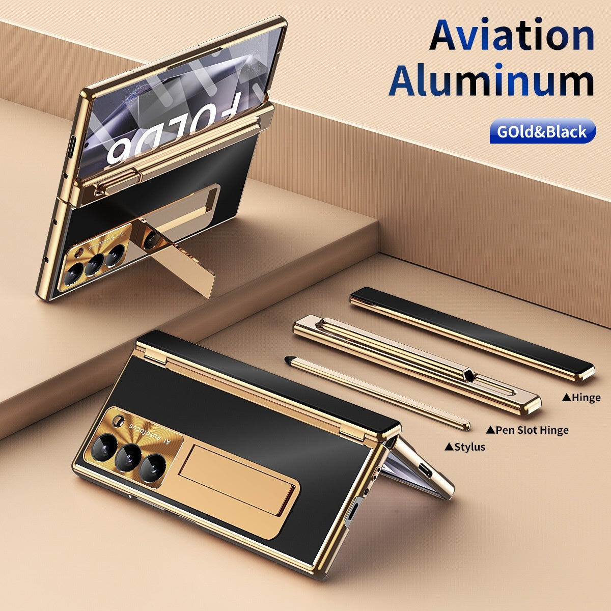 Phone Case Aluminum Alloy Gemel Folding