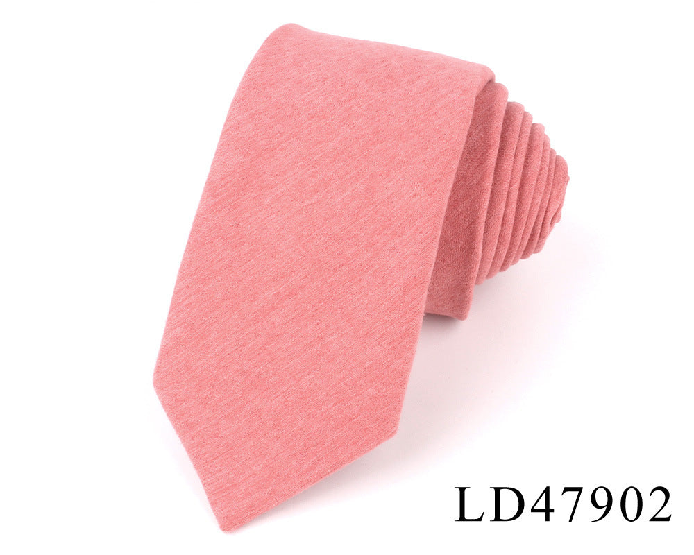 Suede Narrow 6cm Candy Suit Accessories Tie