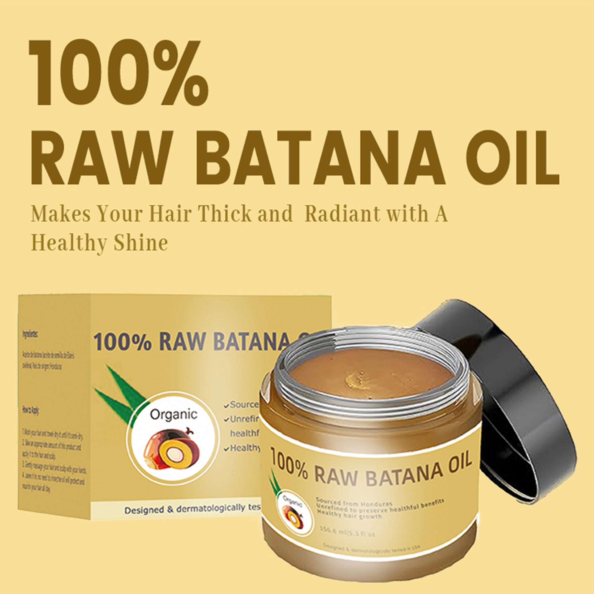 Batana Oil Hair Mask Smooth Moisturizing Nourishing