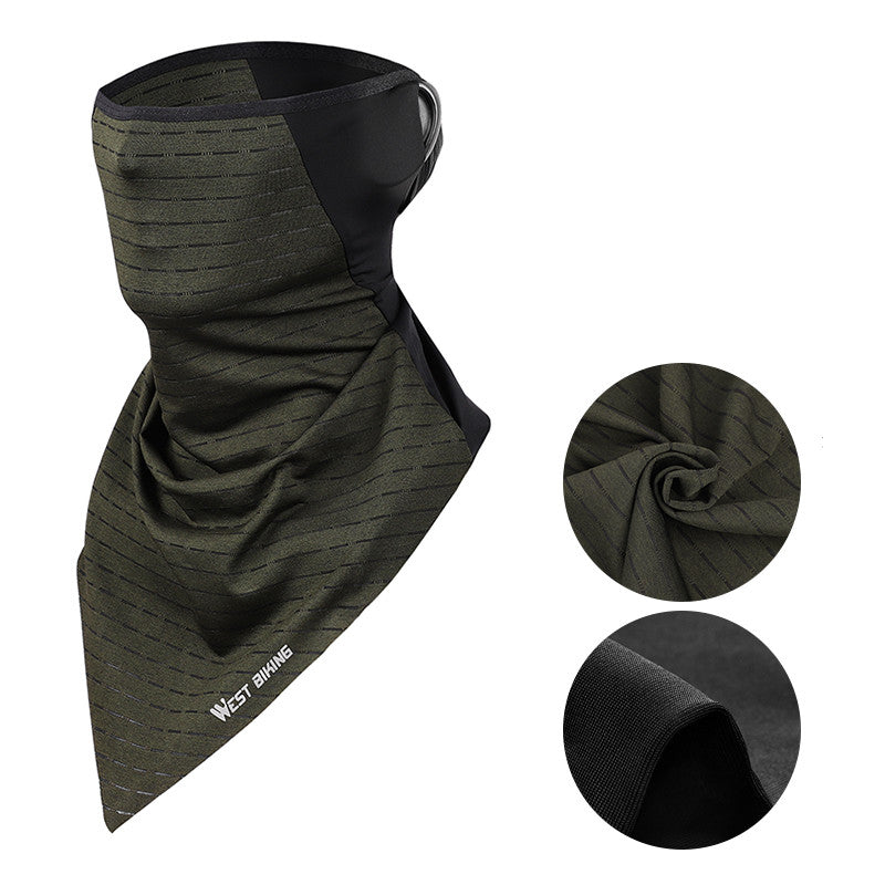 Male Summer Cycling Face Towel And Ice Silk Mask