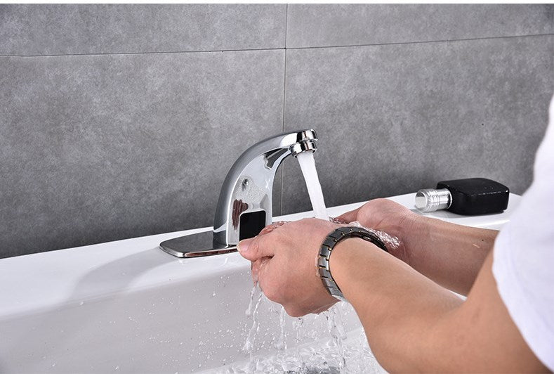 AC and DC dual-purpose induction single cold faucet