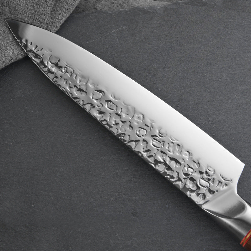 Hammer imitation Damascus Stainless steel 7Cr17 color wooden handle 8 inch chef knife Chef knife kitchen knife