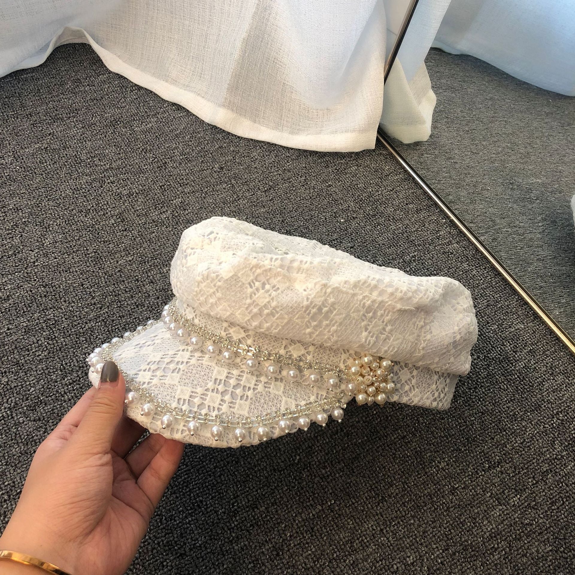 Fragrant Pearl Lace Cap