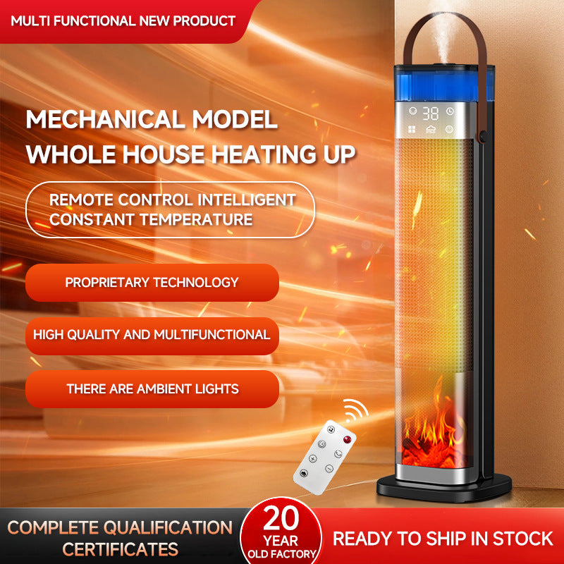 Chauffage vertical intelligent à commande vocale avec humidification