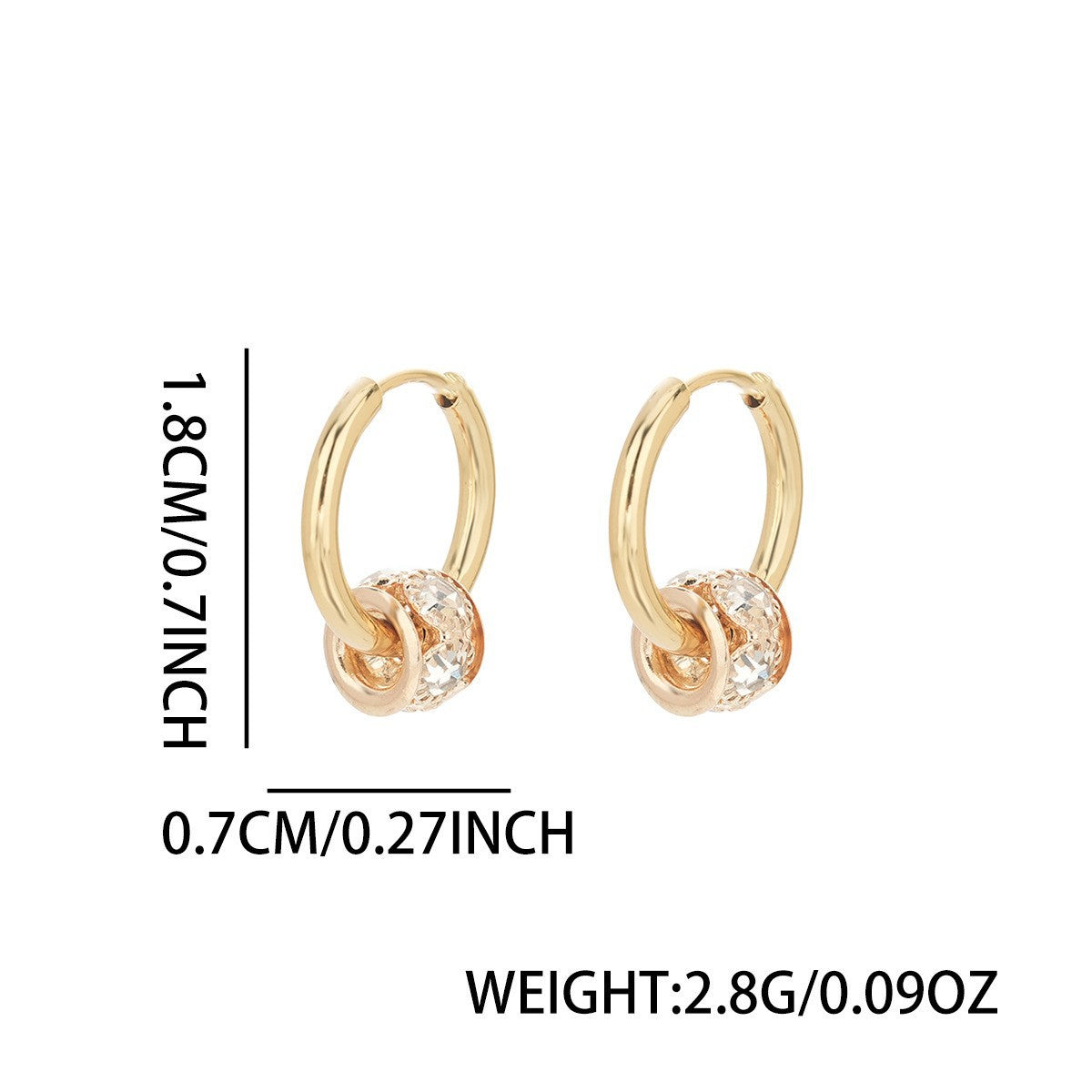 Trendy Men's Ear Studs & Ear Cuffs, High-End Unisex Earrings