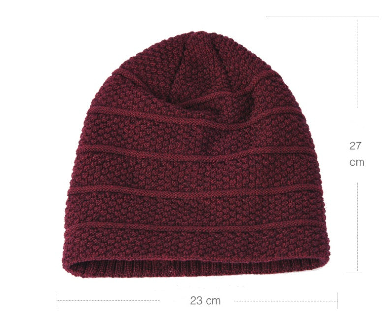 Knitted Warmth And Velvet Padded Ear Protection Toe Cap