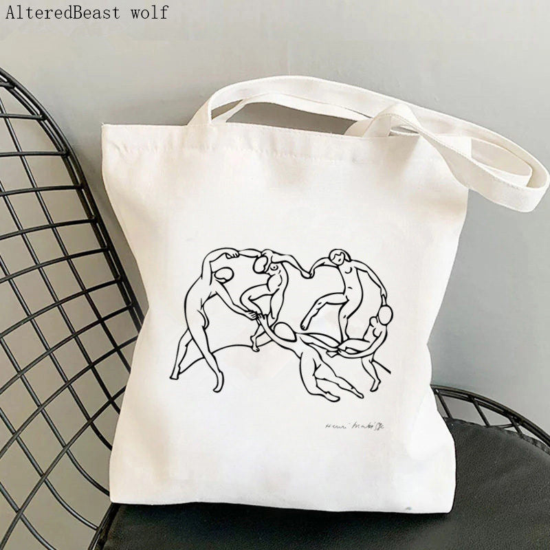 Zipper Polyester Cotton Canvas Shopping Tote Bag