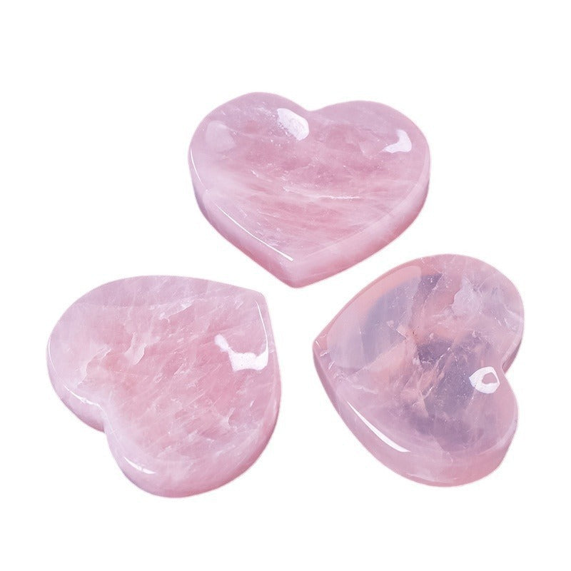 Natural Crystal Love Bowl Decoration Rough Stone