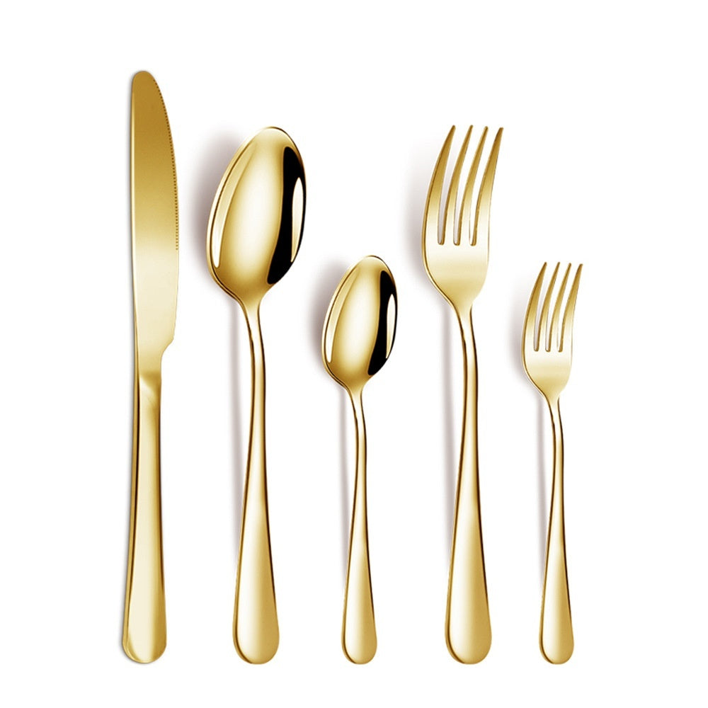 Stainless Steel Tableware Suit 5-piece Set