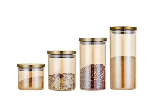 Glass Large Airtight Jar With Lid Moisture-proof Storage Tank Sugar Bowl Tea Can Grain Storage Tank