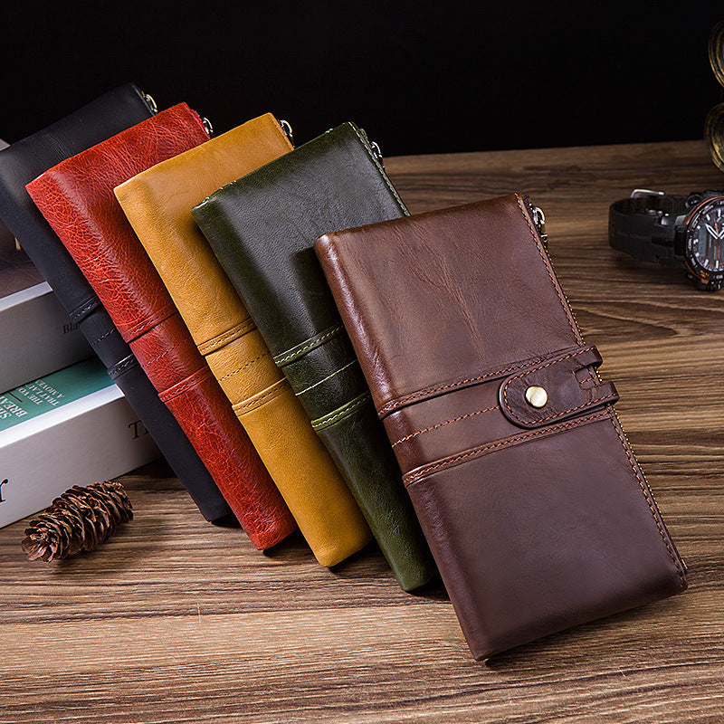 Really Multi-card Leather Men's Wallet Business Casual Long