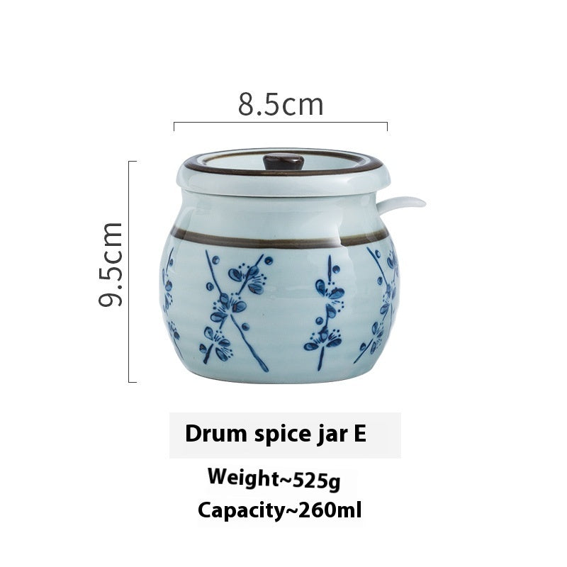 Dining Restaurant Ceramic Seasoning Jar Single Salt Jar