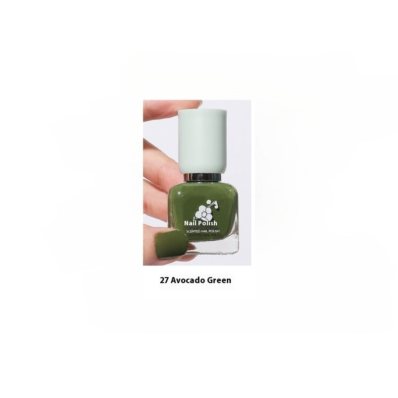 Water-based Quick-drying Baking-free Long-lasting Tearable Popular Color White Fragrance-retaining Nail Polish