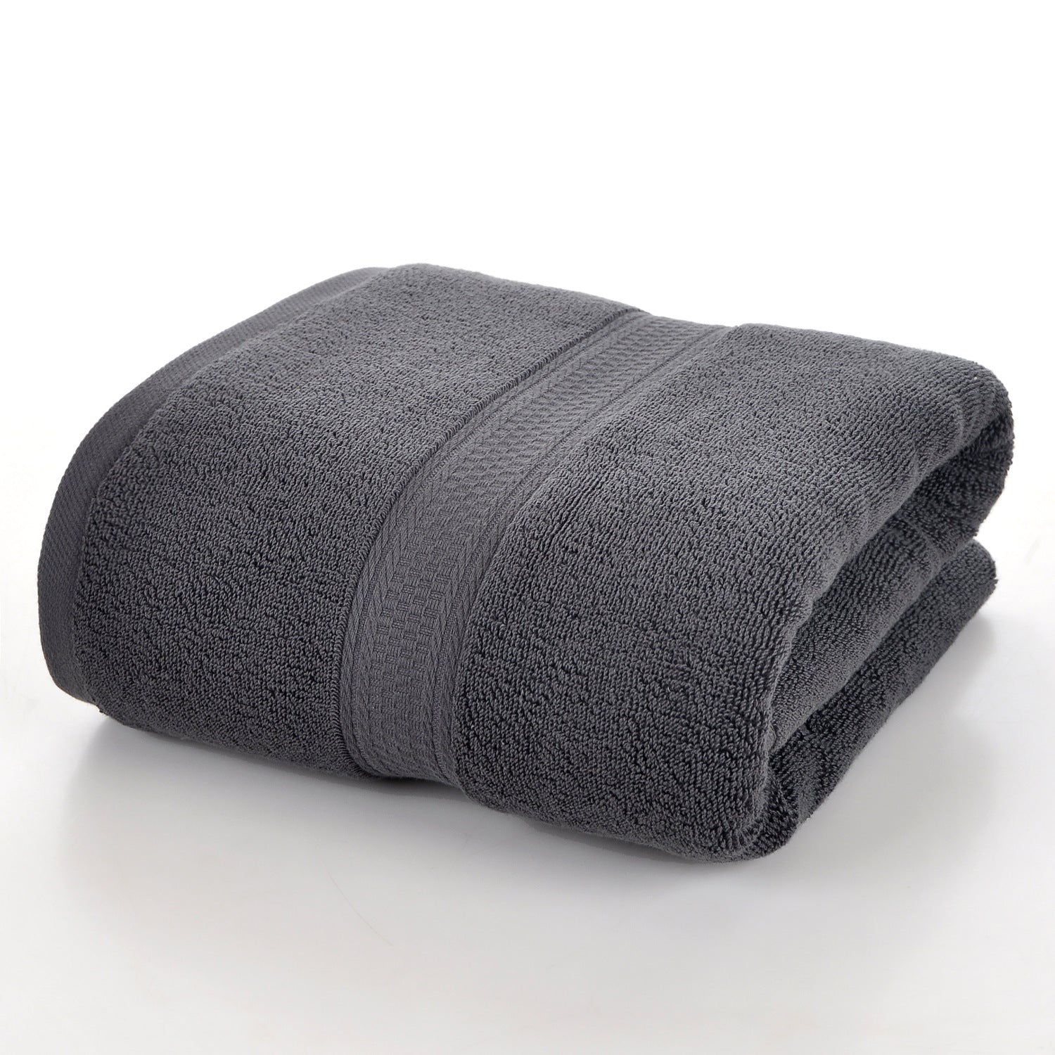 Serviette de bain unie en pur coton pour la maison
