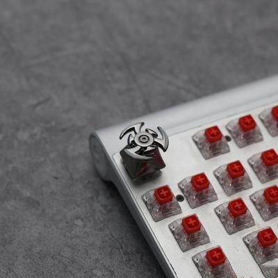 Diy Keycap Single Gyro Metal Keycap Mechanical Keyboard Cross Shaft Universal Single