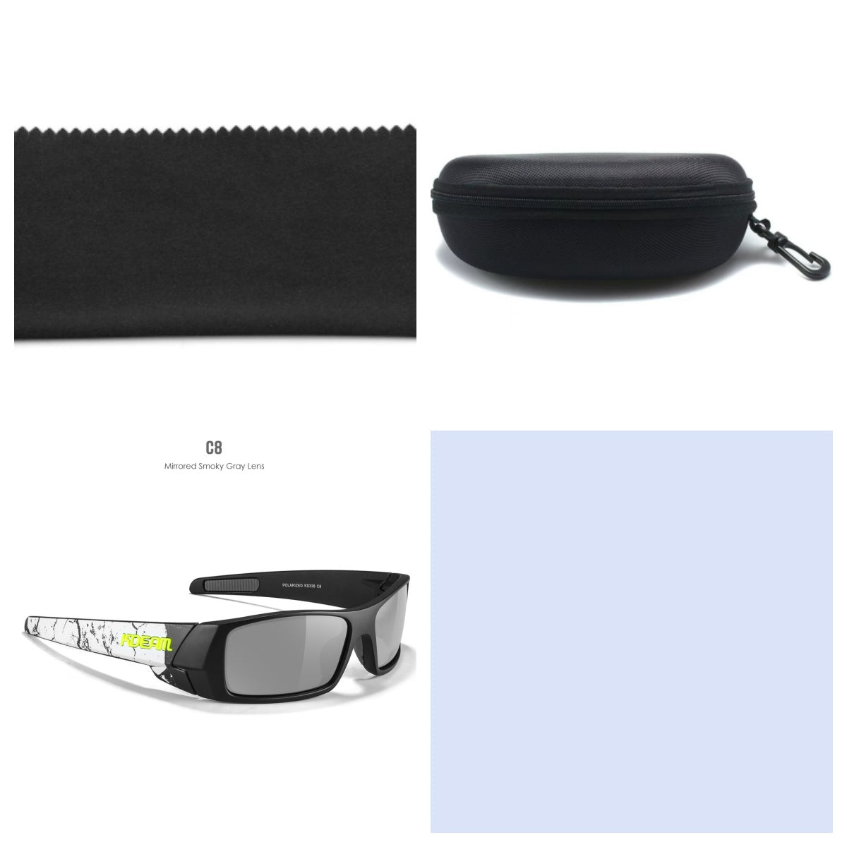 New Outdoor Sports Polarized Sunglasses Square Versatile Eye Protection Colorful Sunglasses