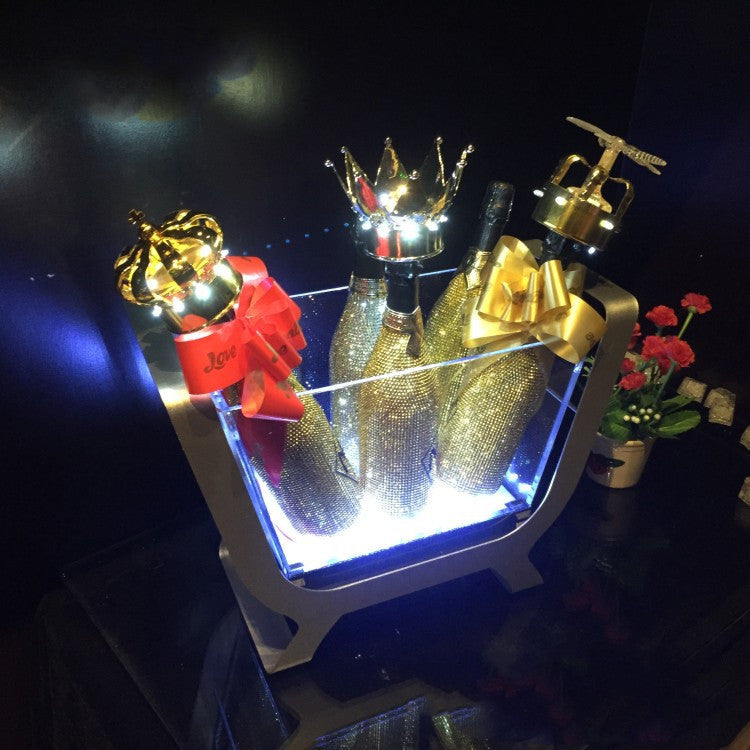 Custom LED Luminous Champagne Bucket Creative Champagne Boat Ice Bucket