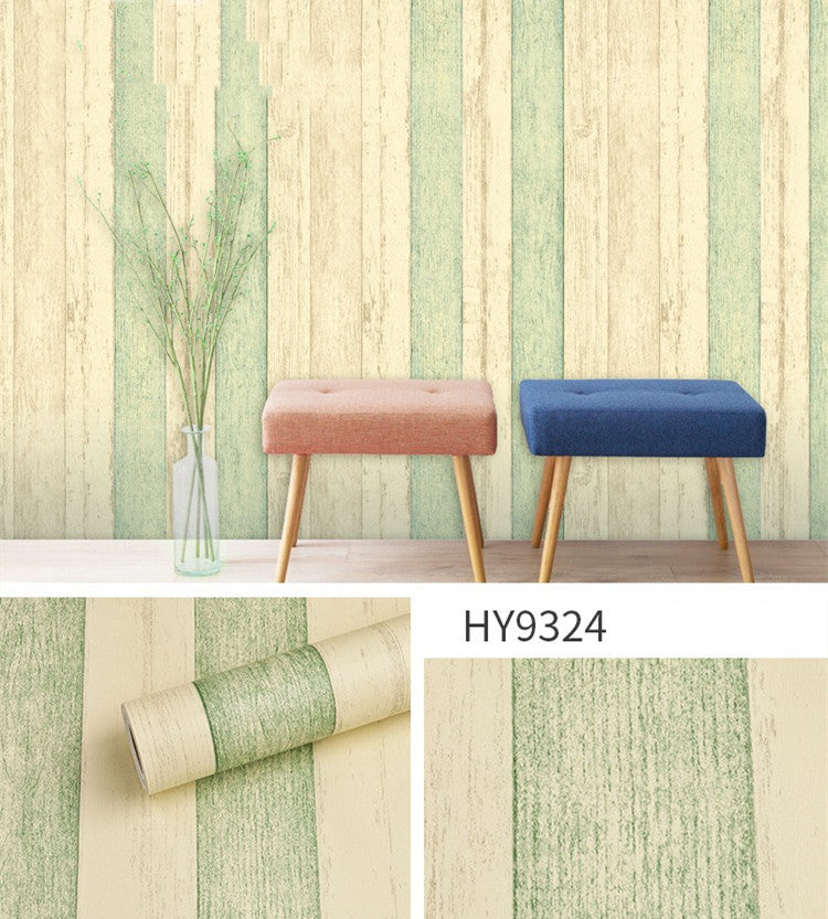 Antique Striped European Wallpaper Waterproof Make Over