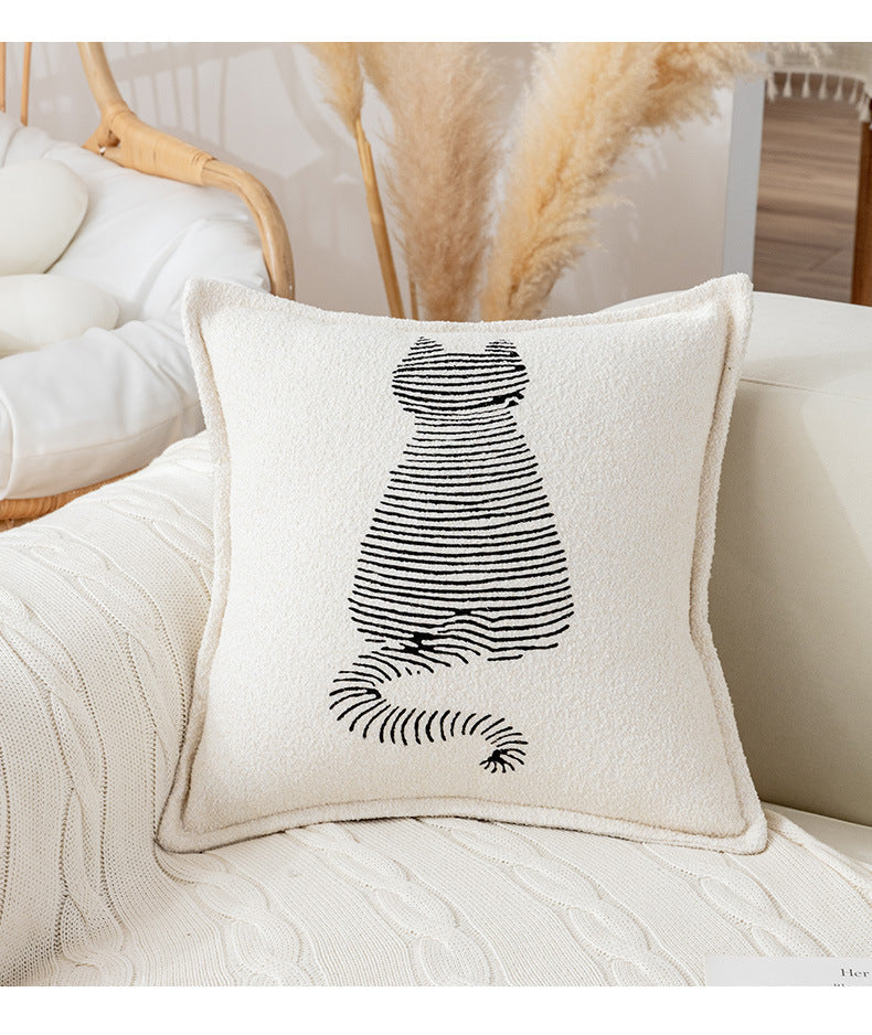 Simple Modern Cartoon Printed Pillow
