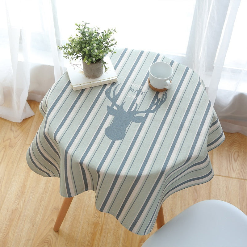 Pastoral Modern Simple Fabric Cotton And Linen Small Round Table Coffee Table Cloth And Tablecloth