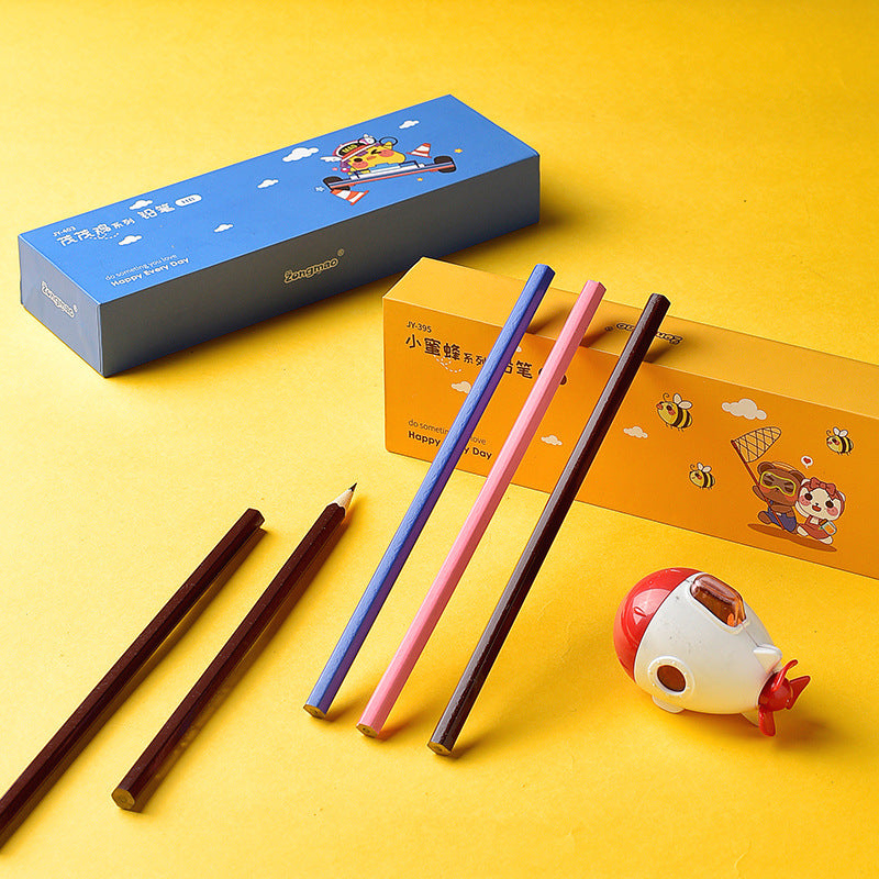 Colored Wooden Hexagonal Rod Constantly Lead HB Pencils