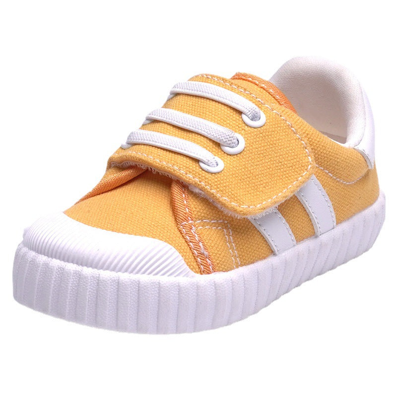 Baby Breathable Canvas Shoes With Soft Soles For Toddlers