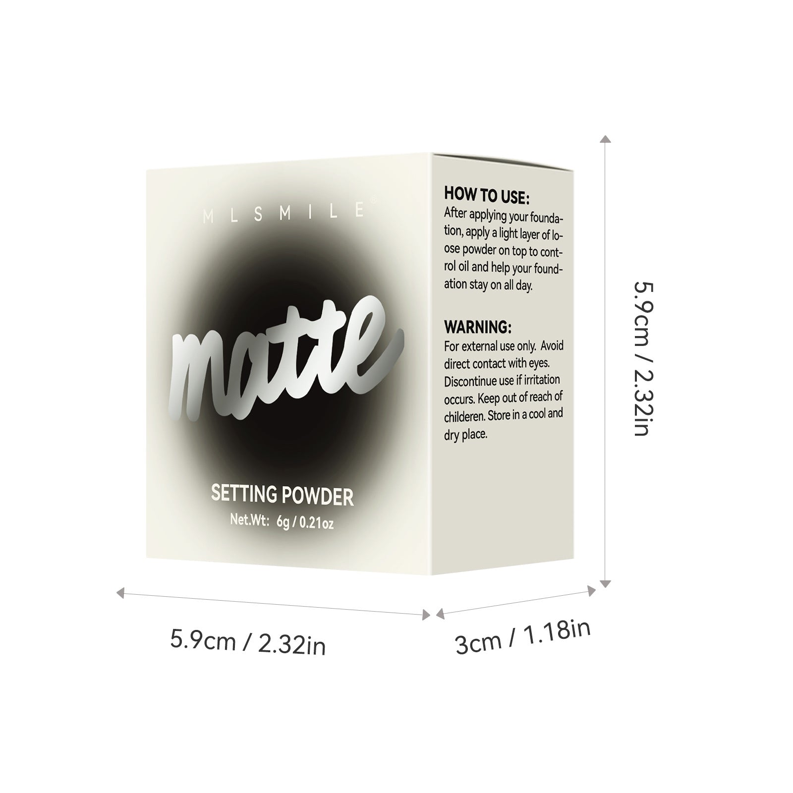 Light Fog Concealer Powder Delicate Waterproof Sweat-proof Long Lasting Oil