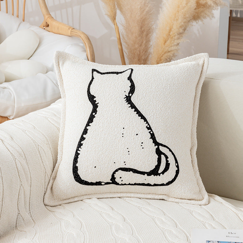 Simple Modern Cartoon Printed Pillow