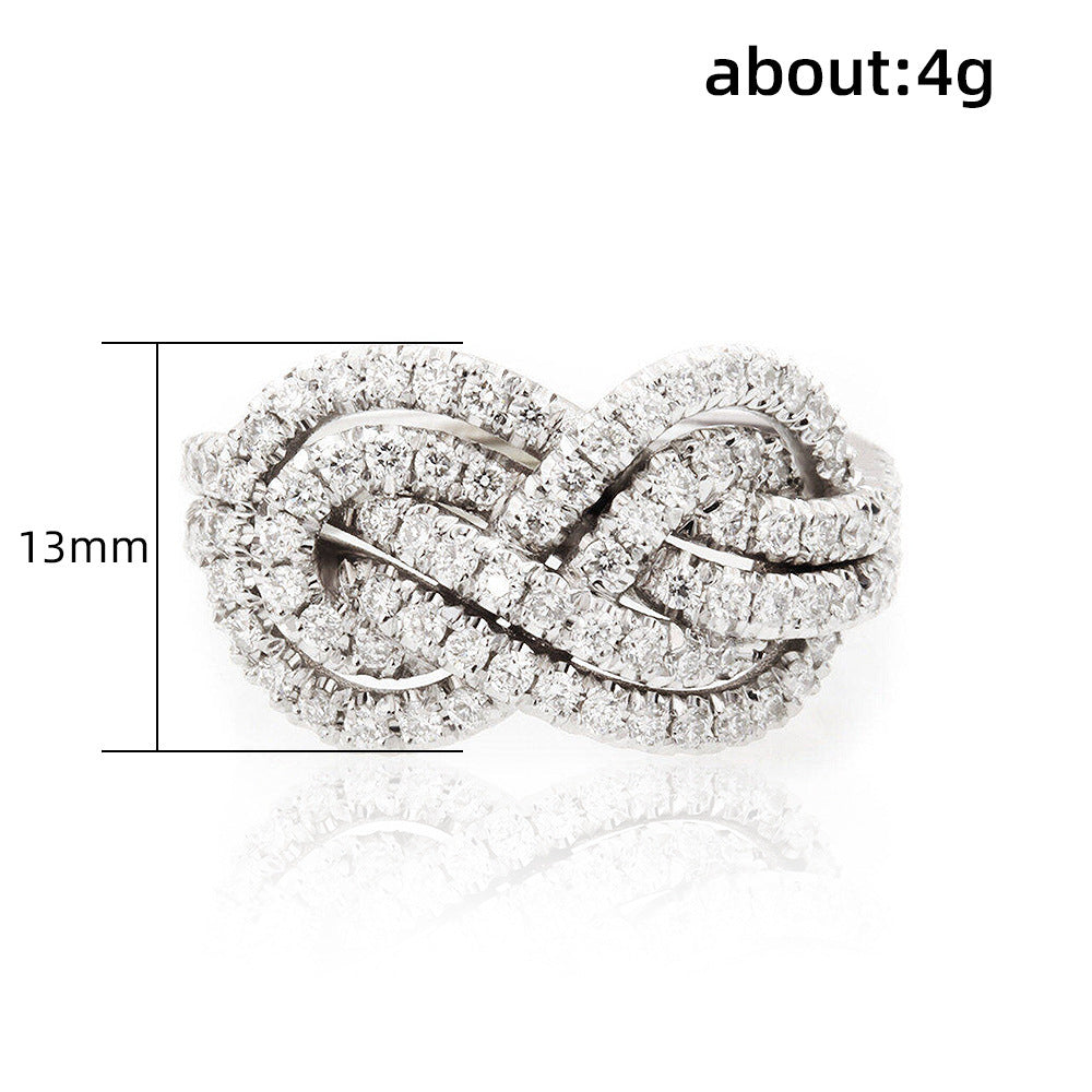 Women's Temperament Fashion Cross Knot Ring