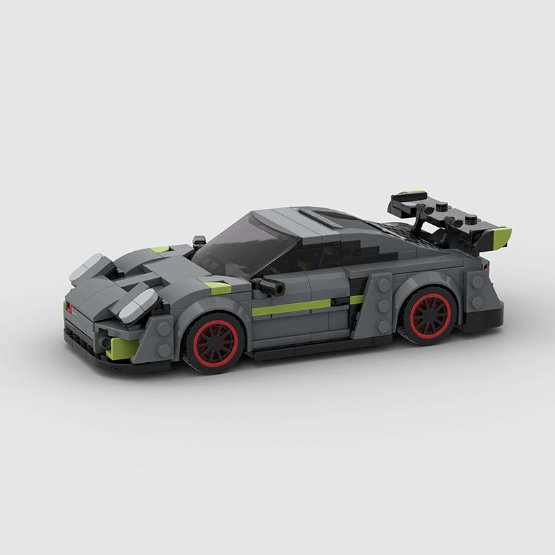 Small Particle Moc City Vehicle Racing Model Children Building Blocks Toys
